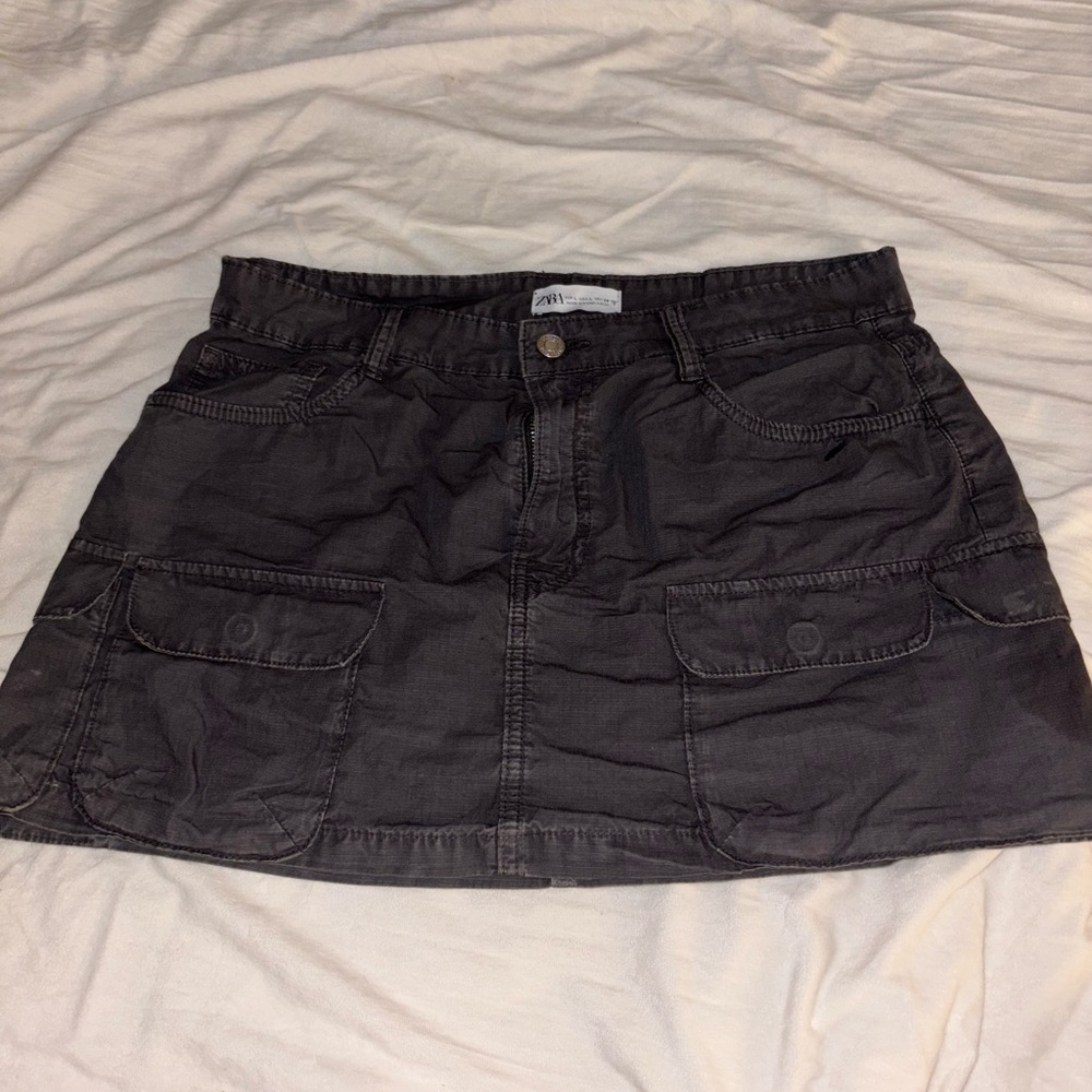Stylish Black Denim Skirt